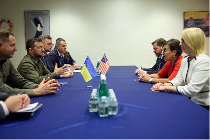 Зеленський обговорив зі спецпредставницею США пріоритетні для відбудови області України