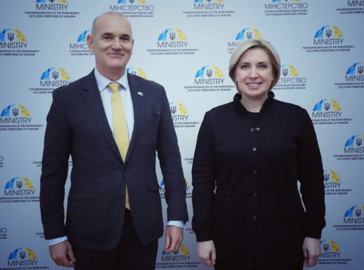 Віцепрем’єр-міністр Ірина Верещук провела зустріч із Послом Австралії в Україні Брюсом Едвардсом