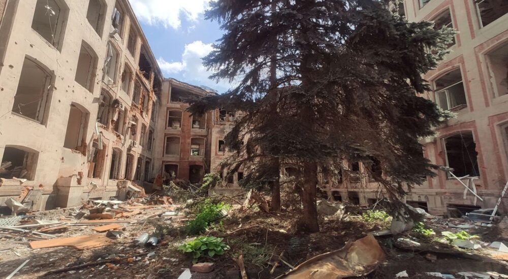 Німеччина допоможе відновити зруйнований обстрілами корпус університету Каразіна в Харкові